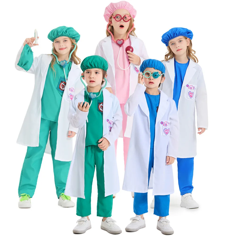 Kids Toys Set - 남아 여아 시뮬레이션 의사 간호사 작업복