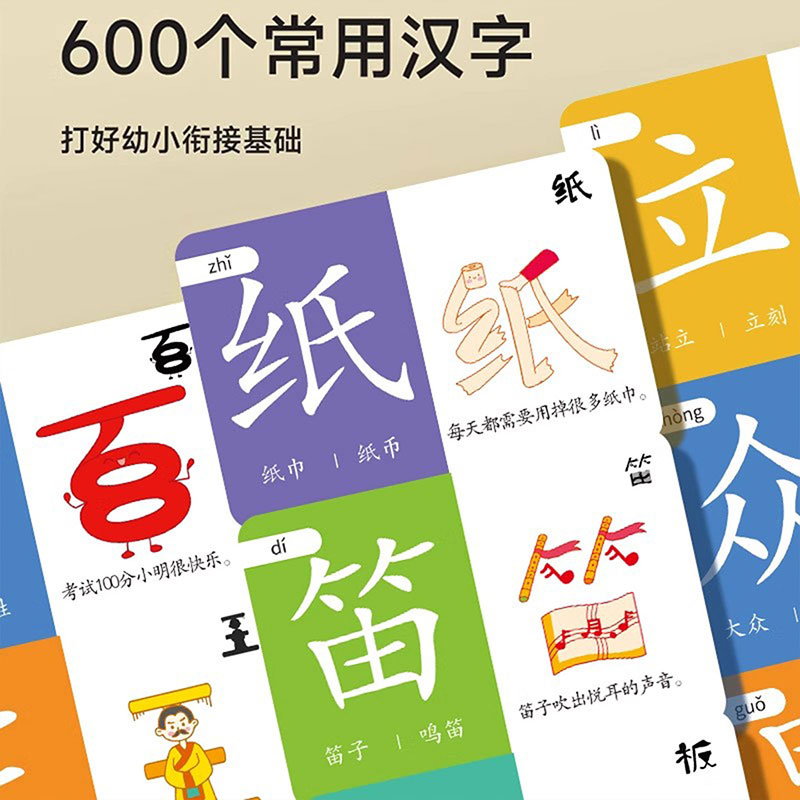 Educational Flash Card - 픽토그래픽 문해력 플래시카드, 재미있는 어린이 문해력