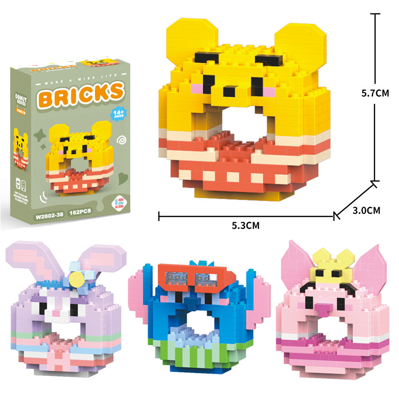 Kids Toys Cartoon Images - 새로운 도넛 이미지 블록 스티치 미키
