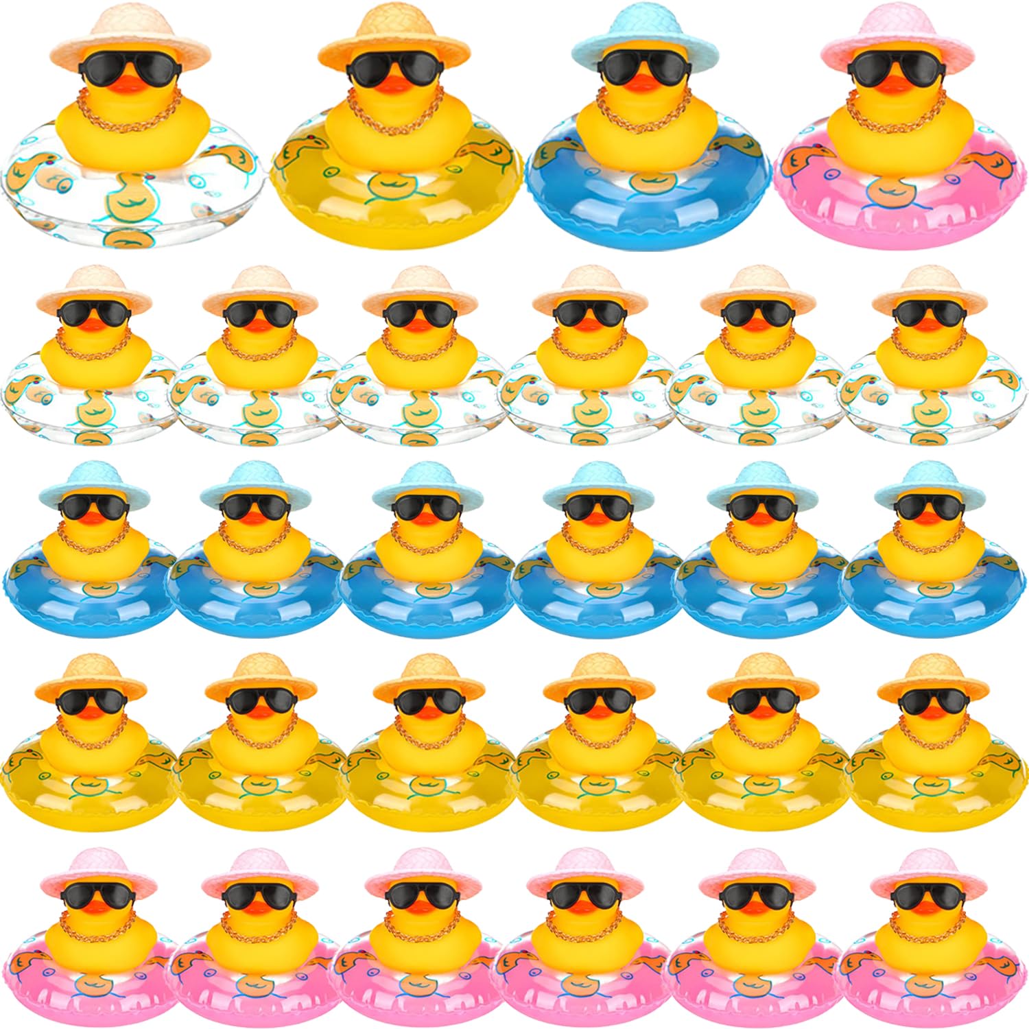 Rubber Duck Bath - 6-36세트 미니 고무 오리 대량 여름