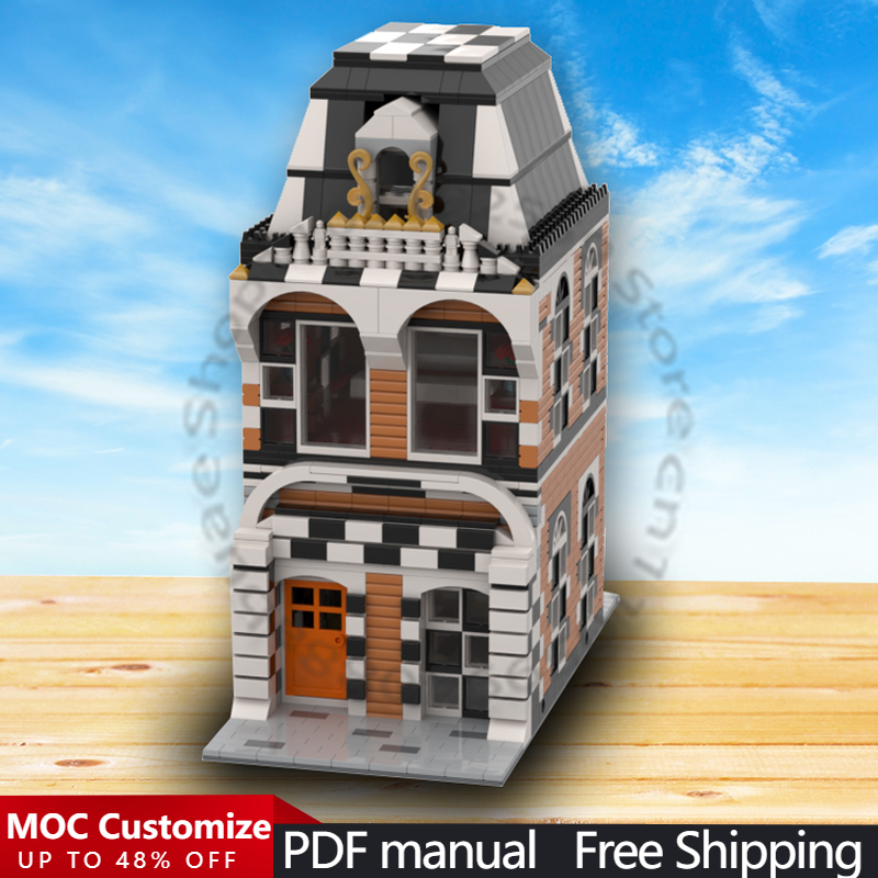 Kids Toys House - 1802개 조립식 블록 모듈형 체스 하우스