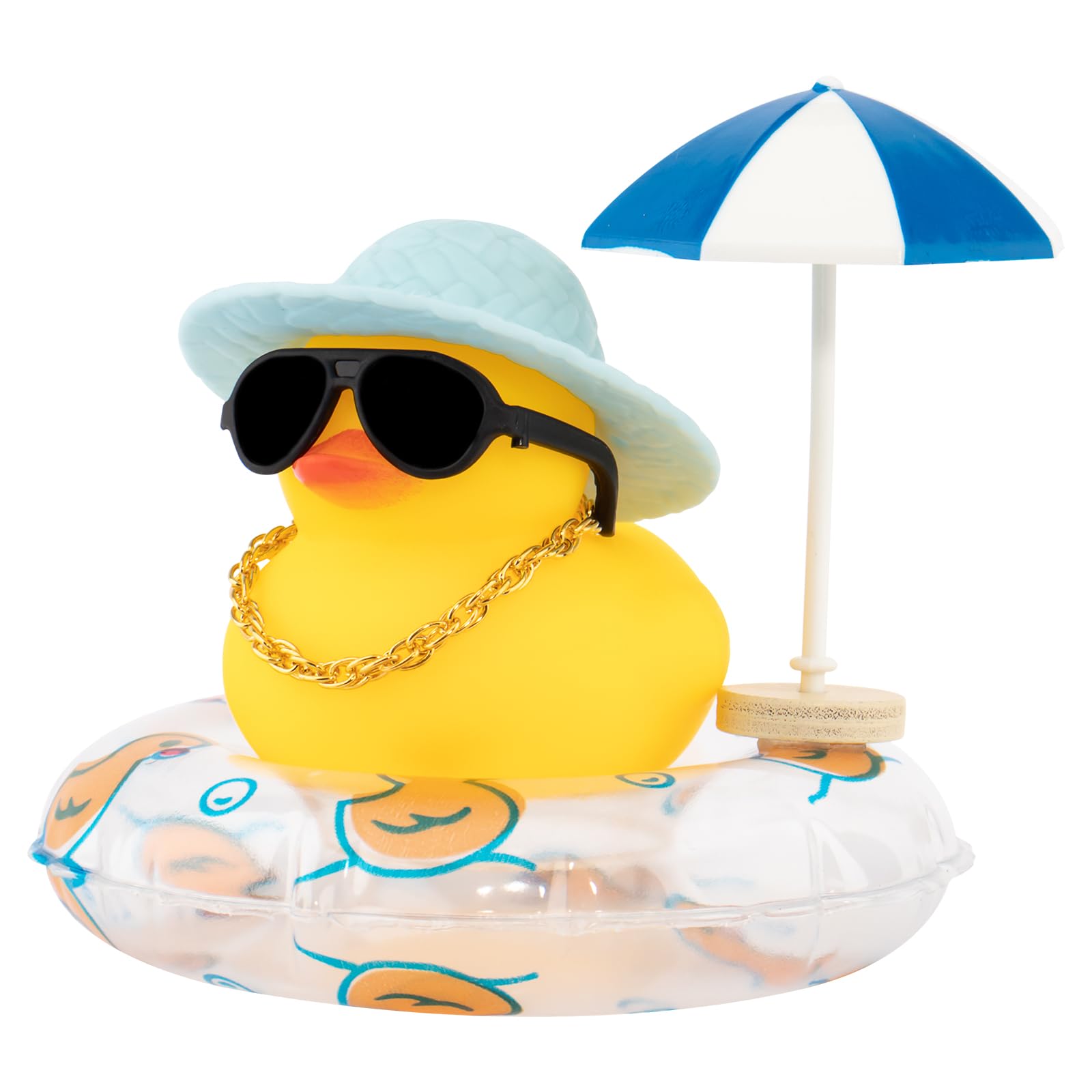 Rubber Duck Bath - 자동차 고무 오리, 대시보드 장식 밀짚