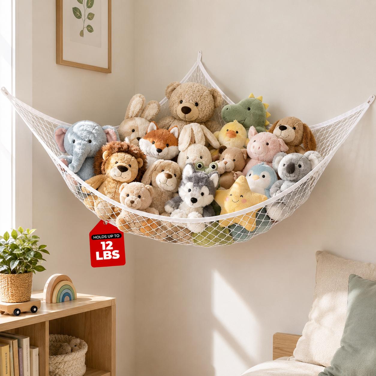 Kids' Toy - 메쉬 장난감 보관 해먹 걸이형 봉제인형