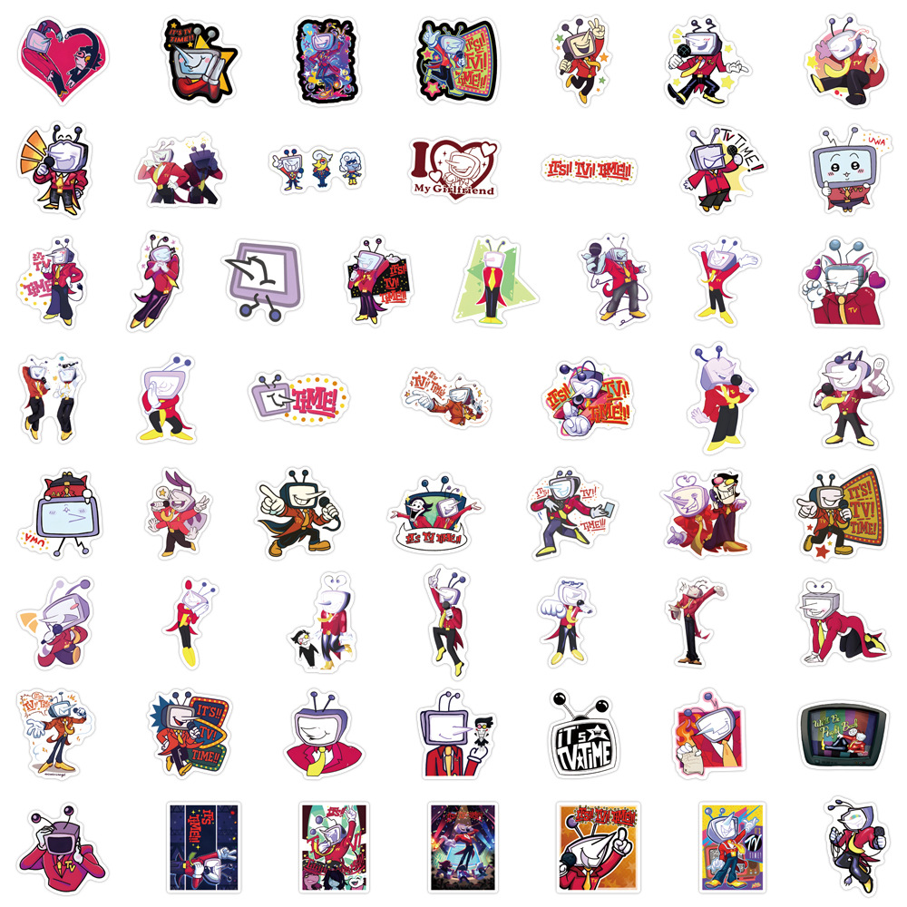 Kids Toys Cartoon Images - 55PCS DELTARUNE Tenna 스티커 TV 세계