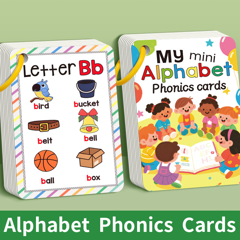 Educational Flash Card - 27개/세트 학습 카드 만화 영어 알파벳