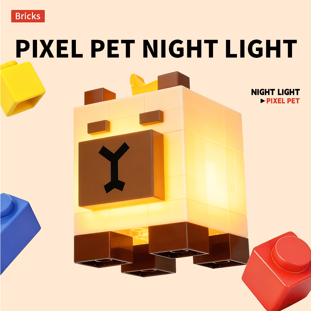 카피바라 픽셀 애완동물 야간 조명 빌딩 블록 장난감 어 - Kids Toys Bd 리뷰 및 가격
