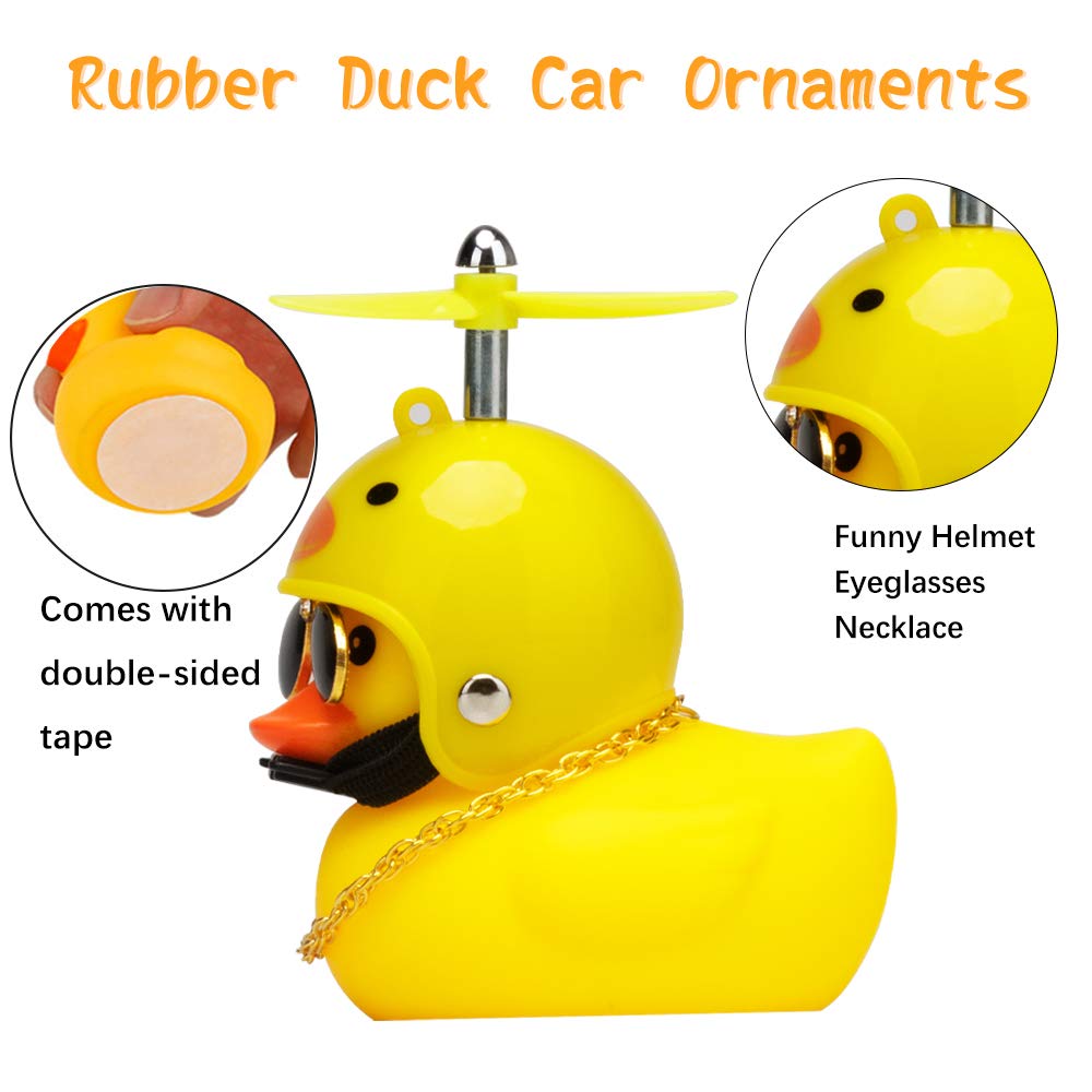 고무 오리 자동차 오리 자동차 장식품 프로펠러 헬멧 자 - Rubber Duck Bath 리뷰 및 가격