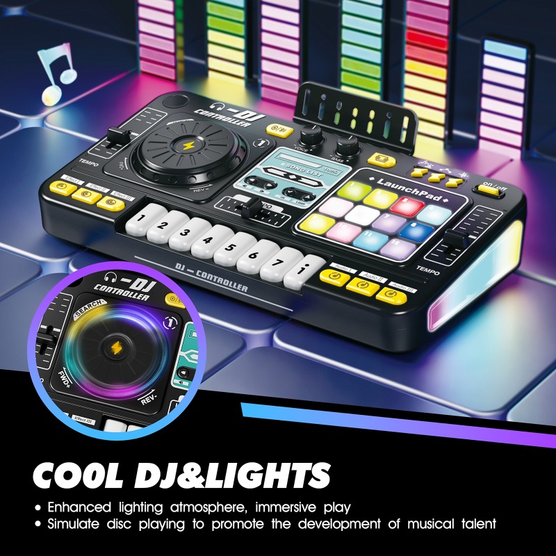 다기능 어린이 DJ 턴테이블 마이크 포함 전자 피아노  - Kids Toys Bd 리뷰 및 가격