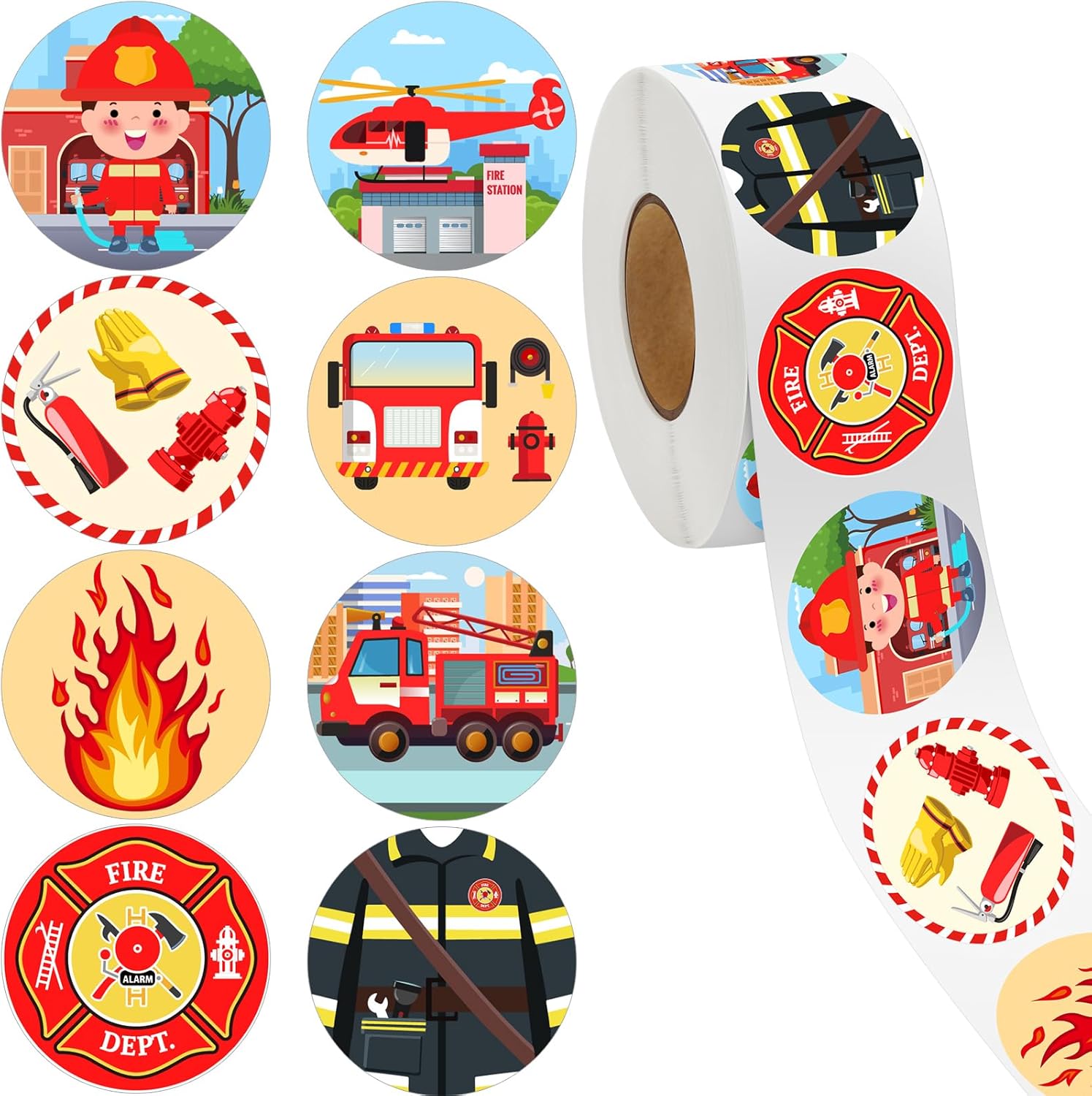 500Pcs 경찰 스티커 어린이를위한 소방관 스티커 소 - Kids Toys Names 리뷰 및 가격