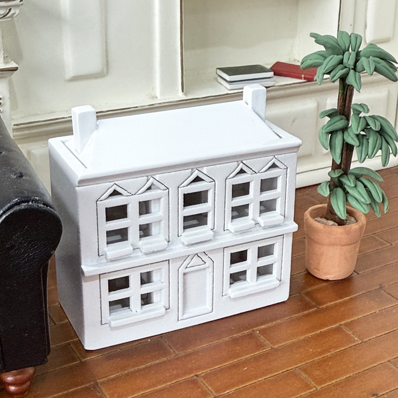1:12 인형 집 미니어처 흰색 나무 빌라 작은 집 모 - Kids Toys House 리뷰 및 가격