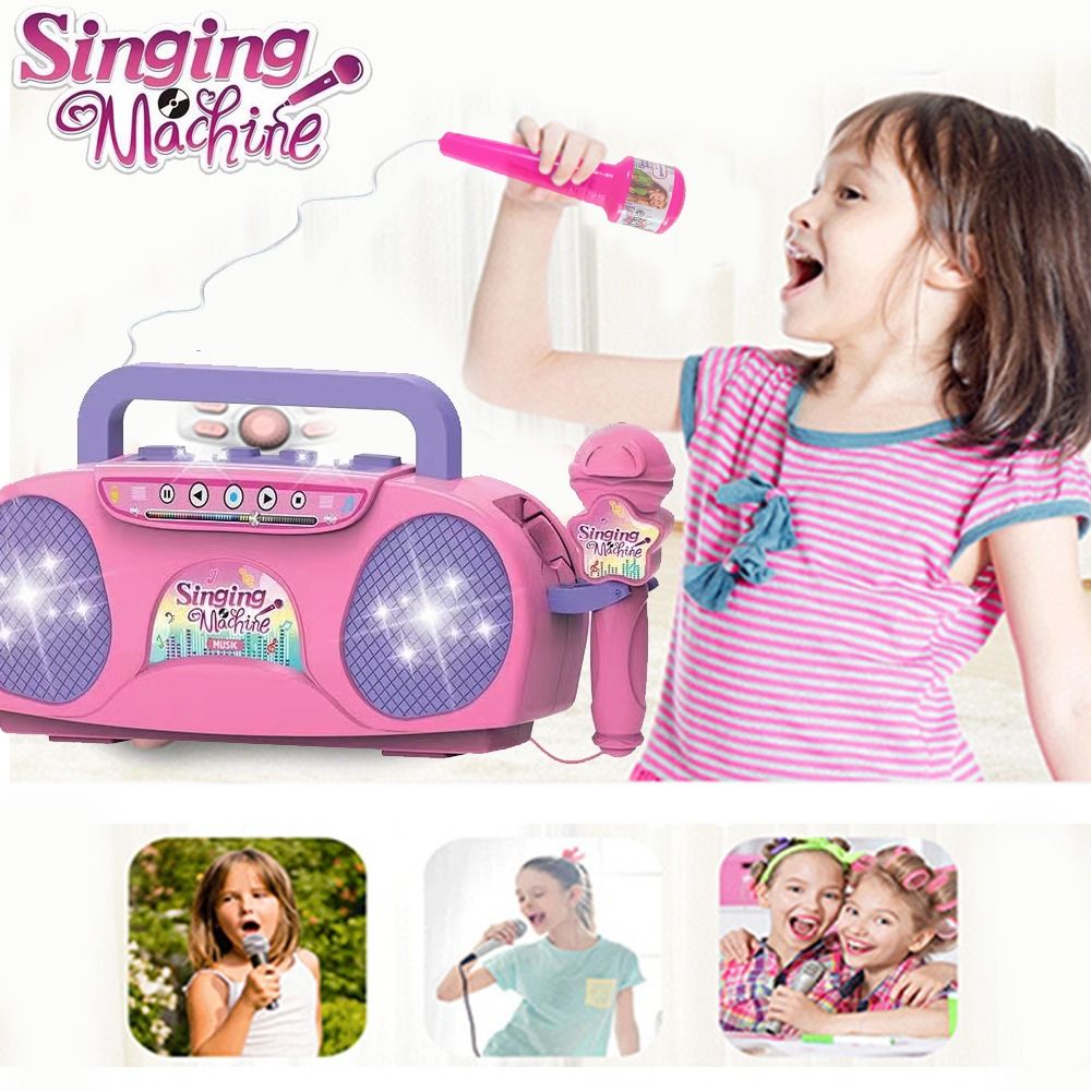 어린이 가라오케 노래 기계 마이크 휴대용 악기 빛 교육 - Kids Microphone Karaoke 리뷰 및 가격