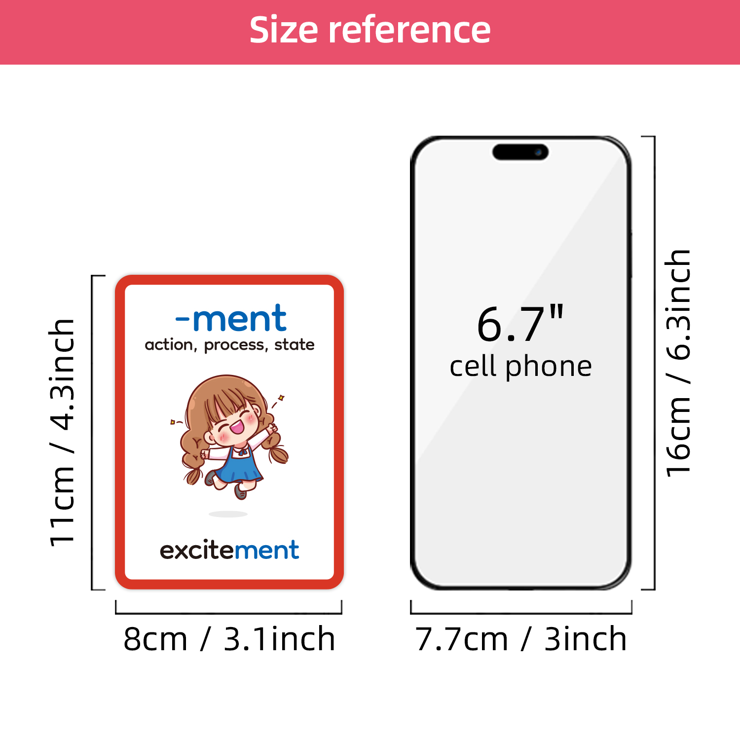 15개 양면 접두사 및 접미사 학습 플래시 카드, 단어 - Educational Flash Card 리뷰 및 가격