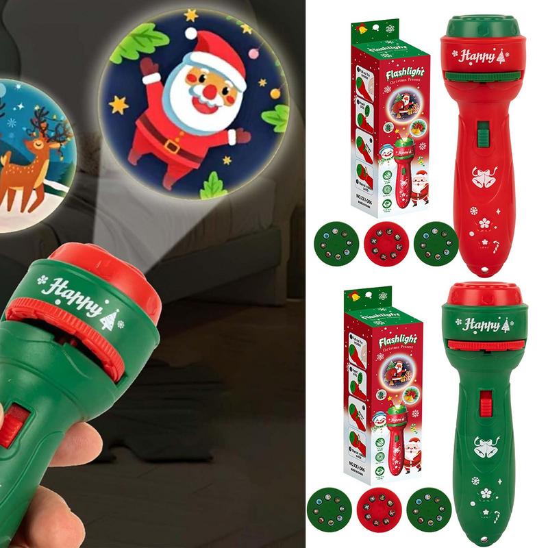 크리스마스 휴대용 손전등 프로젝션 램프 조기 교육 장난 - Kids Toys Cartoon Images 리뷰 및 가격