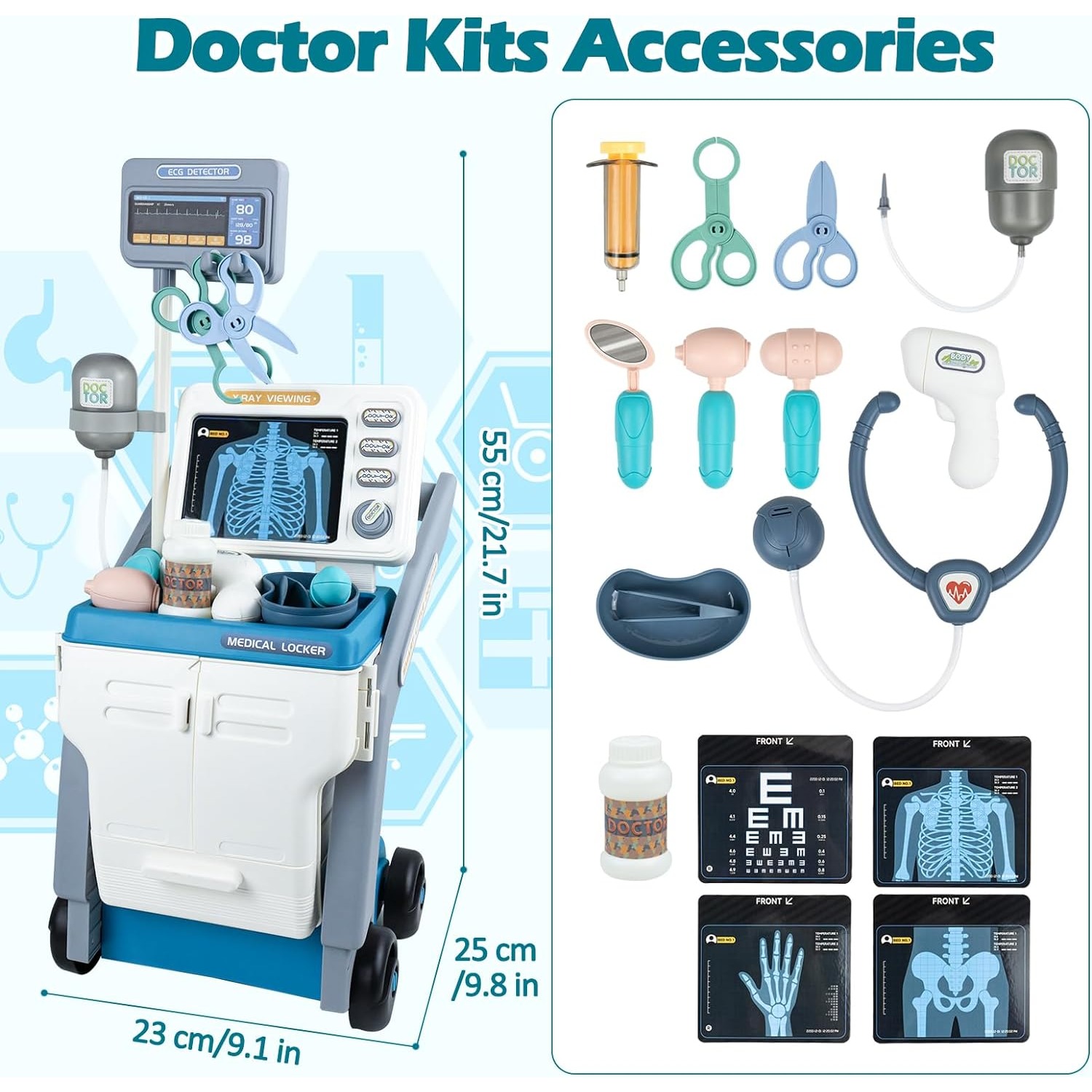 의사 키트 장난감 척 유아를위한 의사 게임 소리가있는  - Kids Xray Toys 리뷰 및 가격