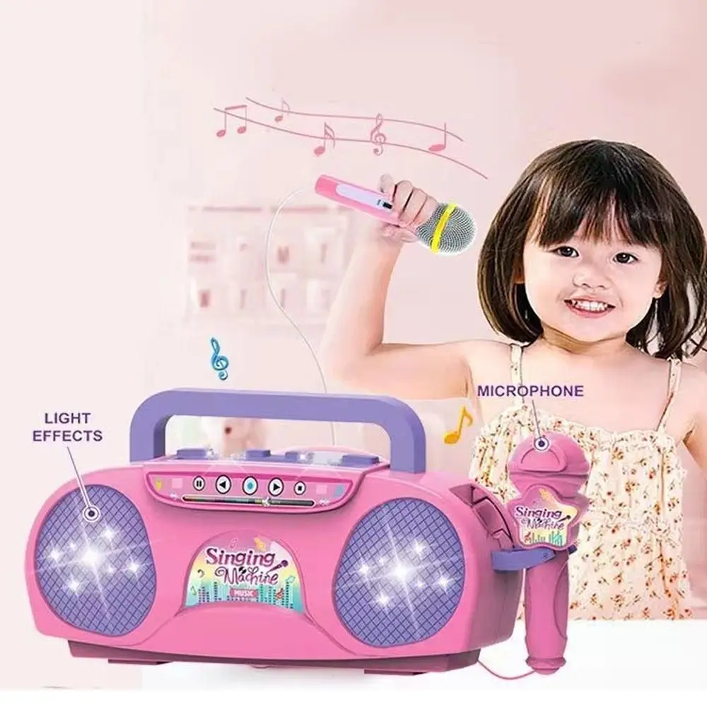 음악 악기 마이크 카라오케 기계 조명 포함 실내외 여행 - Kids Microphone Karaoke 리뷰 및 가격