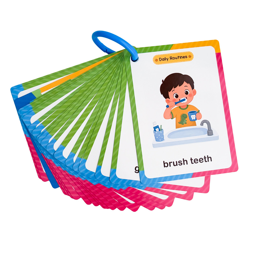 38 단어 어린이를 위한 일상 활동 학습 카드 교육 자 - Educational Flash Card 리뷰 및 가격