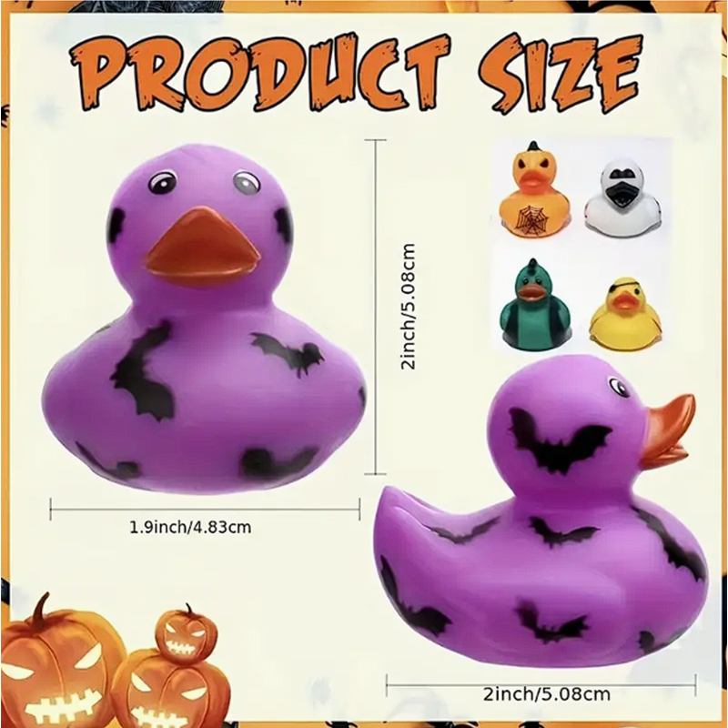 4PCS 할로윈 고무 오리, 2 인치 할로윈 테마 고무 - Rubber Duck Bath 리뷰 및 가격