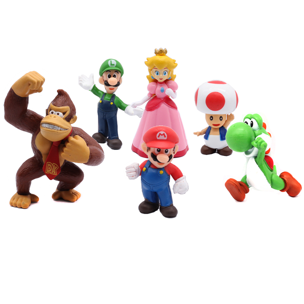 #   6개/세트 슈퍼 M 브라더스 PVC 액션 피규어 - Kids Toys Set 리뷰 및 가격