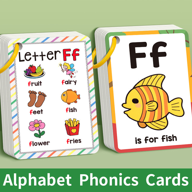 27개/세트 학습 카드 만화 영어 알파벳 파닉스 카드  - Educational Flash Card 리뷰 및 가격
